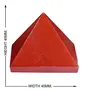 CRYSTAL'S ADVISOR Natural Red Jasper Pyramid 45 mm. for Vastu Correction Creativity Color- Red (Pack of 1 Pc.), 3 image