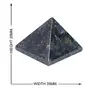 CRYSTAL'S ADVISOR Natural Energised Granite with Blue Fire Pyramid 35mm for Vastu Correction Creativity Color- Multi Color (Pack of 1 Pc.), 5 image