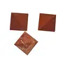 CRYSTAL'S ADVISOR Natural Red Jasper Pyramid 35 mm. for Vastu Correction Creativity Color- Red (Pack of 1 Pc.), 3 image