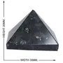 CRYSTAL'S ADVISOR Natural Energised Granite with Blue Fire Pyramid 30mm for Vastu Correction Creativity Color- Multi Color (Pack of 1 Pc.), 5 image