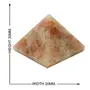 CRYSTAL'S ADVISOR Natural Sunstone Pyramid 30 mm. for Vastu Correction Creativity Color- Orange (Pack of 1 Pc.), 4 image