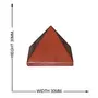 CRYSTAL'S ADVISOR Natural Red Jasper Pyramid 30 mm. for Vastu Correction Creativity Color- Red (Pack of 1 Pc.), 4 image