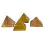 CRYSTAL'S ADVISOR Natural Energised Mookite Pyramid 50mm for Vastu Correction Creativity Color- Multi Color (Pack of 1 Pc.), 5 image