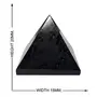 CRYSTAL'S ADVISOR Natural Black Tourmaline Pyramid 20 mm. for Vastu Correction Creativity Color- Black (Pack of 1 Pc.), 4 image