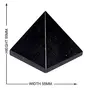 CRYSTAL'S ADVISOR Natural Black Tourmaline Pyramid 55 mm. for Vastu Correction Creativity Color- Black (Pack of 1 Pc.), 4 image