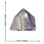 CRYSTAL'S ADVISOR Natural Amethyst Pyramid 55 mm. for Vastu Correction Creativity Color- Purple (Pack of 1 Pc.), 4 image
