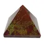 CRYSTAL'S ADVISOR Natural Red Jasper Pyramid 40 mm. for Vastu Correction Creativity Color- Red (Pack of 1 Pc.), 2 image