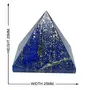CRYSTAL'S ADVISOR Natural Lapis Lazuli Pyramid 25 mm for Vastu Correction Creativity Color- Blue (Pack of 1 Pc.), 4 image