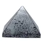 CRYSTAL'S ADVISOR Natural Hematite Pyramid 35 mm. for Vastu Correction Creativity Color- Silver/Grey (Pack of 1 Pc.), 3 image