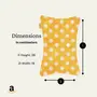 Shenaro Lifestyle's Wheatty Bag Velvet Organic And Eco-Friendly Hot and Cold Pain Relief Wheat Bag in Yellow Polka Dots Print, 3 image