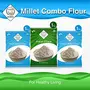 SWASTH Glutenfree Atta(Flour) | Natural Pearl Millet Atta( Flour)  Jowar(Sorghum) Millet Flour and Finger Millet Flour - Combo Pack of 3 -1Kg Each | 100% Natural | Glutenfree, 2 image