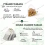 Tea Treasure Darjeeling Silver Needle White Pyramid Tea Box Antioxidants Rich & Helps in Weight Management Yellow, 4 image