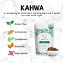 Tea Treasure Kashmiri Kahwa A Blend of Green Tea Cinnamon Cardemom Saffron Strand Improves Digestion & Boost Energy Loose Leaf 50 g Pack of 2, 4 image