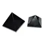 CRYSTAL'S ADVISOR Natural Black Agate Pyramid 35 mm. for Vastu Correction Creativity Color- Black (Pack of 1 Pc.), 3 image