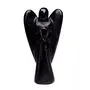 CRYSTAL'S ADVISOR Natural Energised Black Tourmaline Angel 2" for Chakra Healing Color- Black (Pack of 1 Pc.), 3 image