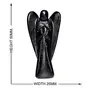 CRYSTAL'S ADVISOR Natural Energised Black Tourmaline Angel 2" for Chakra Healing Color- Black (Pack of 1 Pc.), 5 image