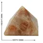 CRYSTAL'S ADVISOR Natural Sunstone Pyramid 35 mm. for Vastu Correction Creativity Color- Orange (Pack of 1 Pc.), 3 image
