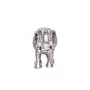Kridaykraft Metal Elephant Silver Color for Showpiece Enhance Your HomeOfficeAnimal Showpiece FigurinesCorporate Gift Article., 5 image