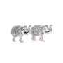 KridayKraft Elephant Metal Statue Small Size Silver Polish 2 pcs Set for Showpiece Enhance Your HomeOffice Table Decorative & Gift ArticleAnimal Showpiece Figurines..., 5 image