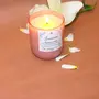 PRAKRTECH Sensual Jasmine Scented Beeswax Candle in Pink Glass Jar No Unhealthy Black Fumes, 2 image