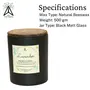 PRAKRTECH Cool Lavender Scented Beeswax Candle in Black Matt Glass Jar No Unhealthy Black Fumes, 3 image
