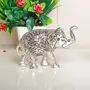 Kridaykraft Metal Elephant Silver Color for Showpiece Enhance Your HomeOfficeAnimal Showpiece FigurinesCorporate Gift Article., 3 image