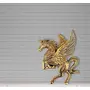KridayKraft Flying Horse Metal Statue for Wall Hanging DecorLiving room DecorFlying Angel Horse Statue Pegasus Animal Feng Shui DecorativeHorse Statue for Wealth IncomeBright Future & Gift Article Showpiece..., 5 image