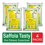 Saffola Tasty Refined Cooking oil | Blend of Rice bran & Corn oil | Pro Fitness Conscious | 4 x 1 Litre pouch, 2 image