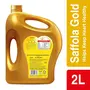 Saffola Gold Refined Cooking oil | Blend of Rice Bran & Sunflower oil | Helps Keeps Heart Healthy | 2 Litre jar, 3 image