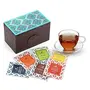 Octavius Assortment of Fine Teas- 30 Teabags in Ornate Floral Art Wooden Box, 4 image