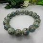 Crystal Cave Exports Natural K2 Stone (Blue Azurite) Natural Bracelet K2 Jasper Bracelet Azurite Granite Natural Jasper Stone Bracelet Azurite in Granite 12 mm, 6 image