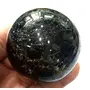 Crystal Cave Exports Black Tourmaline Stone Sphere - Schorl black tourmaline- 40 mm to 50 mm For Powerful Protection Against Negative Energy, 2 image