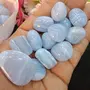 Crystal Cave Exports Blue Lace Agate Tumbled Stone 50 Gram metaphysical crystalsBlue gemstones feng shui throat chakraSoothing Calming Eases Anger, 3 image