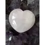 Crystal Cave Rose Quartz Heart 1.5 Inch Puffy Heart Crystals Natural Stone Meditation Reiki Balance All Chakras Love Passion Desire Relationship, 3 image