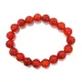Crystal Cave Exports Natural Red Carnelian Bracelet 10mm Red Gemstone Beads Root Chakra Healing, 2 image