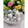 Crystal Cave Exports Howlite Crystal Tumbled Stone 100 Gram For Insomnia and Overactive Mind, 7 image