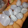 Crystal Cave Exports Blue Lace Agate Tumbled Stone 50 Gram metaphysical crystalsBlue gemstones feng shui throat chakraSoothing Calming Eases Anger, 5 image