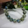 Crystal Cave Exports Natural K2 Stone (Blue Azurite) Natural Bracelet K2 Jasper Bracelet Azurite Granite Natural Jasper Stone Bracelet Azurite in Granite 12 mm, 7 image