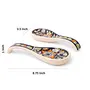 Kirat Creations Ceramic Spoon Rest (8.75 x 3.5 x 1inch White and Blue), 4 image