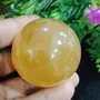 Crystal Cave Exports Honey Yellow Calcite Sphere/Ball 40 MM - 50 MM - Aura - Healing - Meditation - Reiki, 2 image