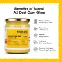 Barosi A2 Desi Cow Ghee 500 ml Produced from Grass fed Desi Cow Milk Aromatic and Pure Bilona Method Sustainable Glass Packaging, 5 image