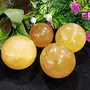 Crystal Cave Exports Honey Yellow Calcite Sphere/Ball 40 MM - 50 MM - Aura - Healing - Meditation - Reiki, 3 image
