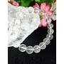 Crystal Cave Unisex Exports Natural Phenacite faceted Crystal beads Stone Bracelets (White 12 mm), 4 image