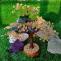 Crystal Cave Exports Citrine Stones Chips Gemstones Tree Bonsai Tree Crystal Tree Chakra Tree Wire Wrapped Tree Of Life Home Decor Gift, 2 image