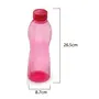 Cello Maxis PET Fridge Bottle Set 1 Litre Set of 6 Pink, 2 image