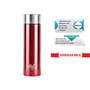 Cello H2O Stainless Steel Water Bottle Set 1 Litre Set of 2 Red, 4 image