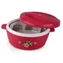 Cello Roti Plus Plastic Casserole with Lid 2 Liters Pink, 5 image