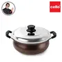 Cello Non Stick Induction Compatible Gravy/Biryani Handi with Stainless Steel Lid 2.5 LTR Brown, 2 image