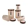 Cello Magna Container Set of 5 pcs Brown (Capacity - 500 750 1000 1700 & 2200 ml), 3 image