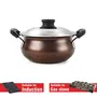 Cello Non Stick Induction Compatible Gravy/Biryani Handi with Stainless Steel Lid 2.5 LTR Brown, 4 image